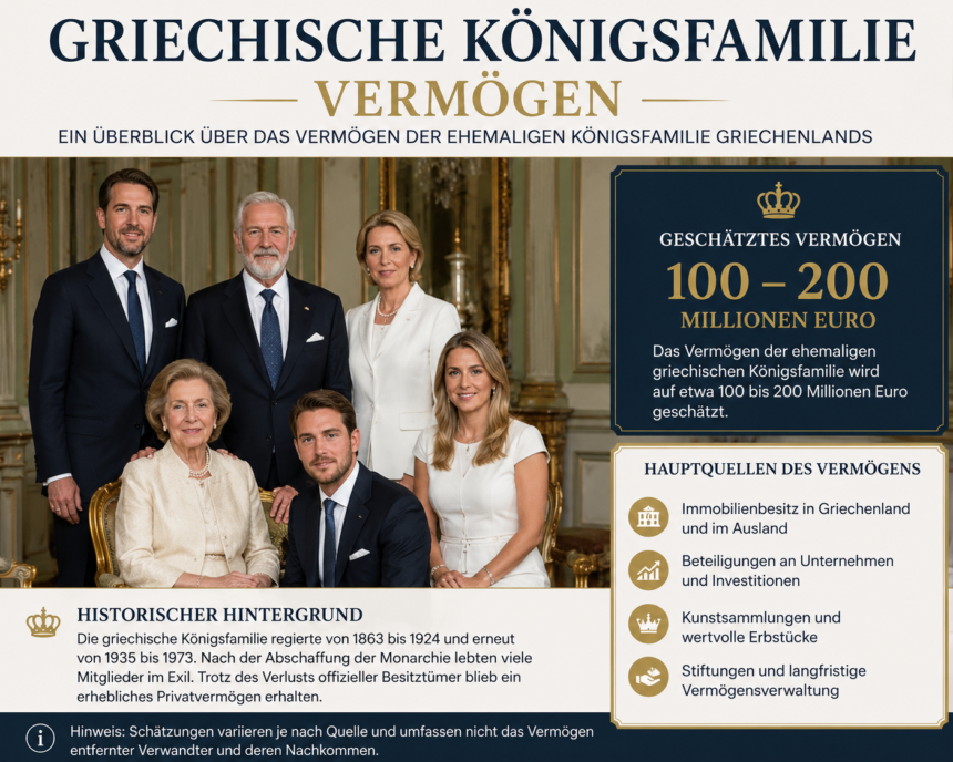 griechische königsfamilie vermögen