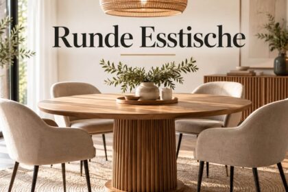 Runde Esstische - welche Größe passt zu wie vielen Personen?