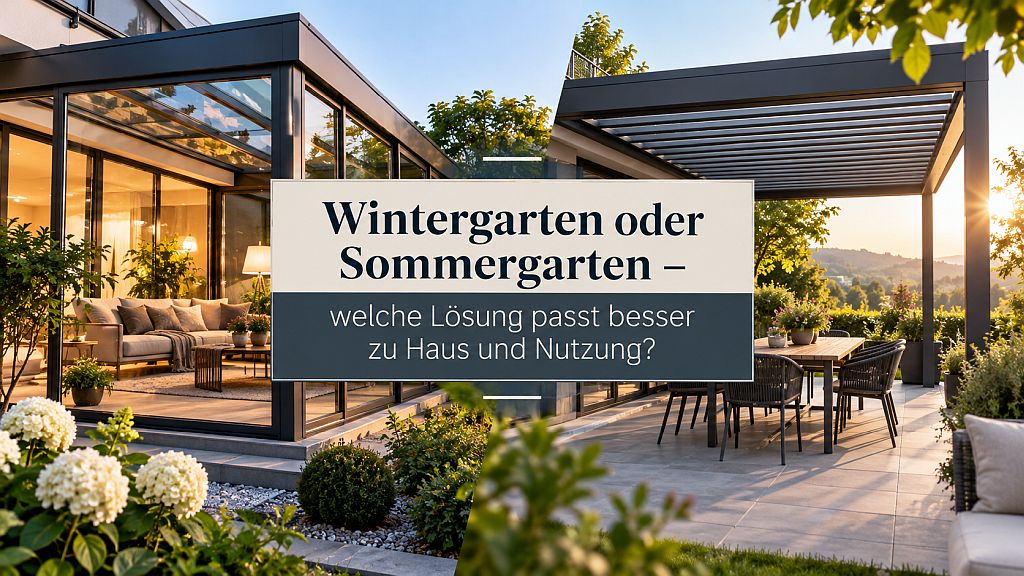 Wintergarten oder Sommergarten